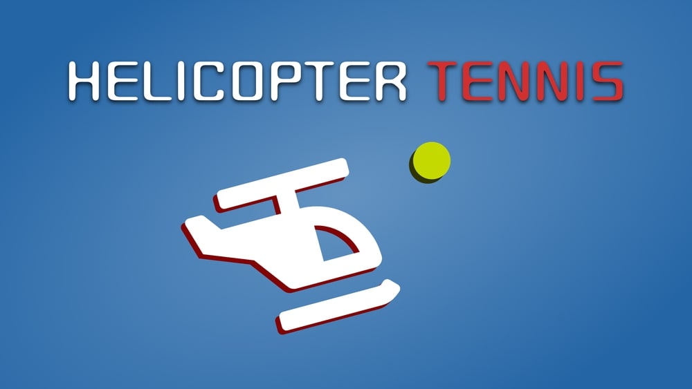 Helicopter Tennis Banner